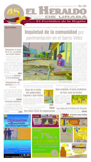 EL HERALDO DE URABA primera semana de Mayo de 2012 Edicion 453