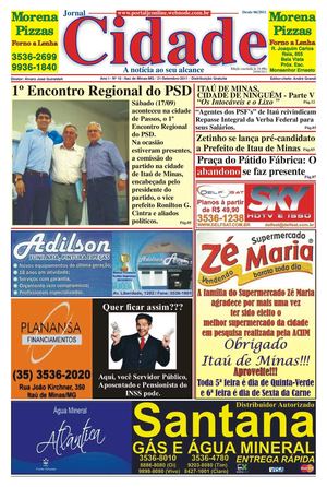 Jornal Cidade de Itaú de Minas - Edição nº 10 de 21/09/2011
