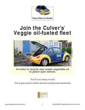 Join the Culver’s Veggie Oil-Fueled Fleet  