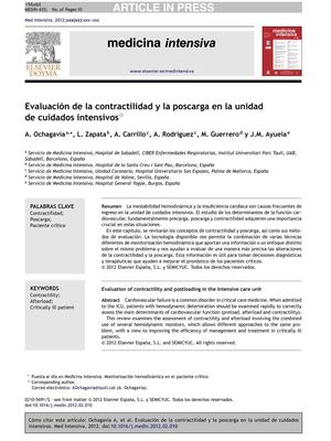 articulo evaluacion contractilidad y poscarga