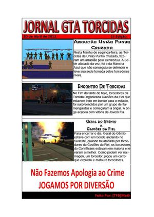 Jornal GTA Torcidas - TESTE¹