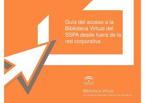 Guía del acceso a la Biblioteca Virtual del SSPA desde fuera de la Red Corporativa
