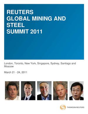 Reuters | Global Mining and Steel Summit 2011