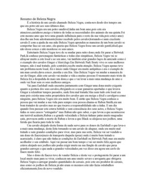 Resumo de Beleza Negra