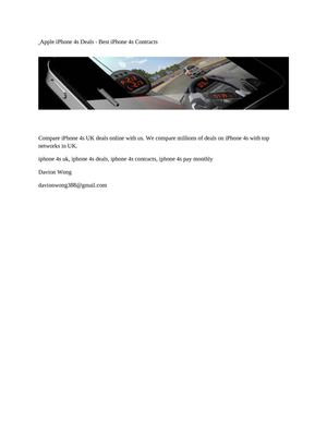 Apple iPhone 4s Deals - Best iPhone 4s Contracts