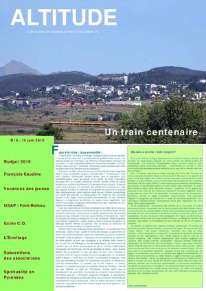 Bulletin municipal Font-Romeu - juin 2010 n°09