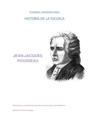Historia de la Escuela. Rousseau