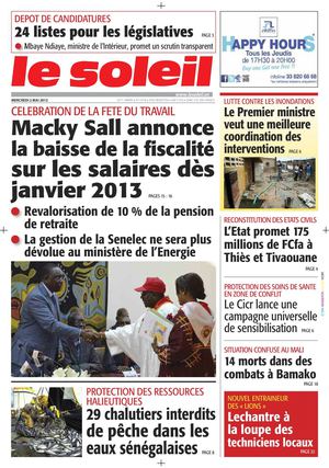 Edition du 2 mai 2012