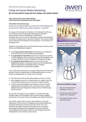 Erfolg im Social Media Marketing