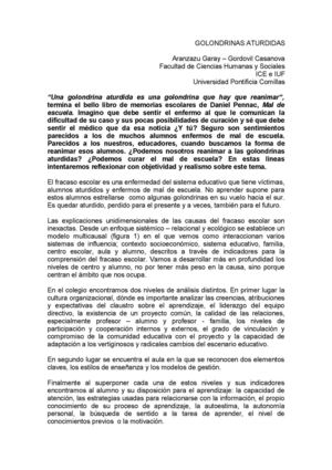 Golondrinas aturdidas