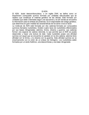 Ácido Desoxirribonucleico