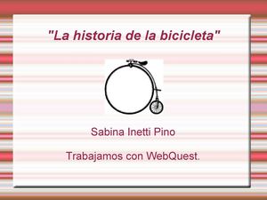 La historia de la bicicleta II