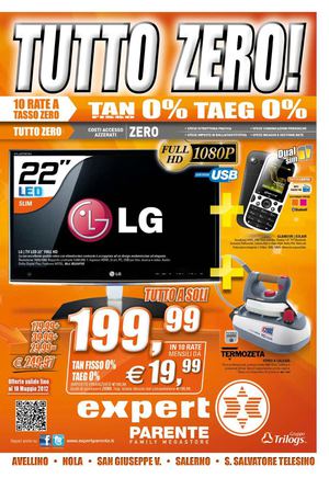 Volantino Expert gruppo Parente dal 30/4 al 10/05/2012