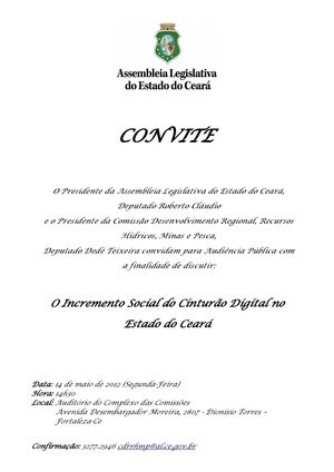 Convite Audiência Pública