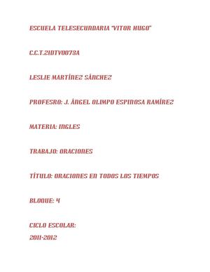 oraciones
