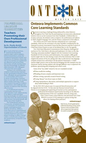 Onteora Winter Newsletter 2012