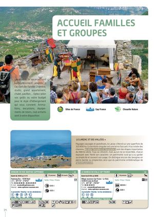 Les villages vacances en Pays de Roquefort et Larzac
