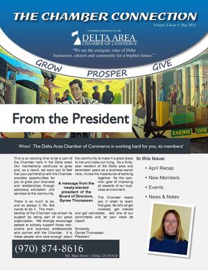 Delta Area Chamber of Commerce May 2012 Newsletter