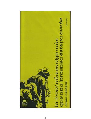 Cabezas Omar - La montaña es algo más que una inmensa estepa verde