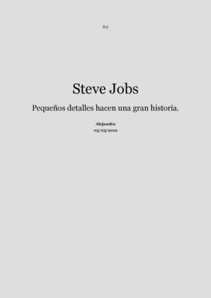 Libro de la vida de Steve Jobs.