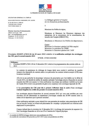 Circulaire DGEFP 2012-06