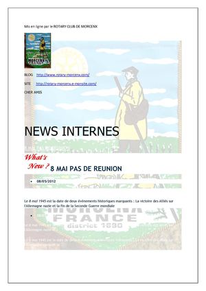 NEWS LETTER DU 7 MAI 2012 ROTARY MORCENX