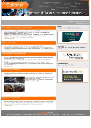 Newsletter Cotraitel.com