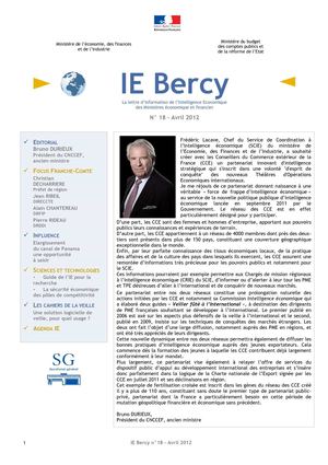 Lettre intelligence économique de Bercy