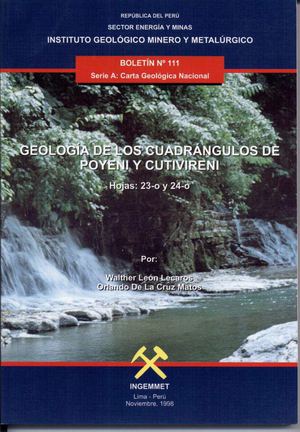 Geología - Cuadrangulo de Poyeni (23o) y Cutivireni (24o),1998