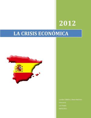 LA CRISIS ECONÓMICA