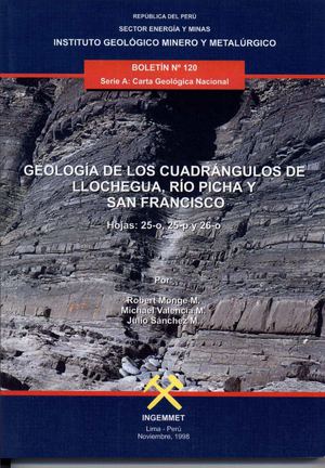 Geología - Cuadrangulo de Llochegua (25o), Río Picha (25p) y San Francisco (26o),1998