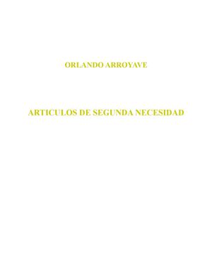 ARTICULOS DE SEGUNDA NECESIDAD