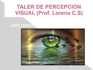 TALLER DE PERCEPCION VISUAL