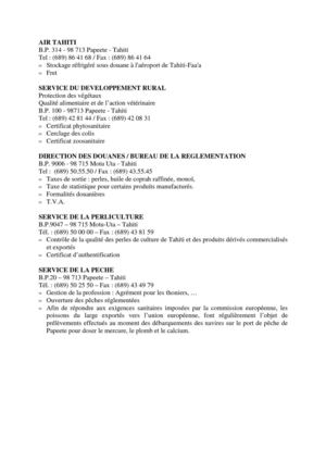 Annexe export charges administratives