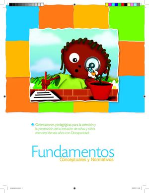 Orientaciones Pedagógicas Fundamentos - Primera Infancia ICBF