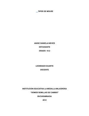 TIPOS DE MOUSE