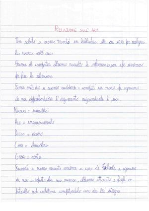 Relazioni sul lavoro di ricerca a gruppi