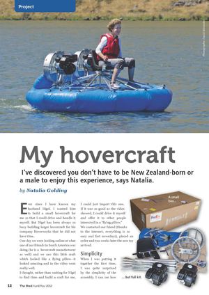 Hovery in "The Shed Magazine"