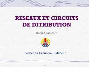 RESEAUX ET CIRCUITS DE DITRIBUTION