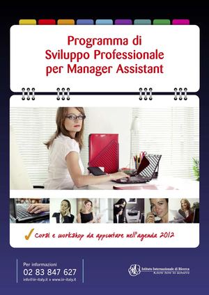Catalogo corsi IIR per Manager Assistant_2012 