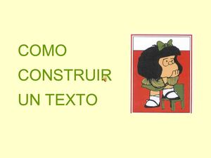 como construir un texto