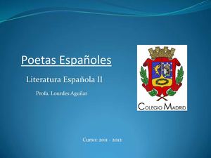 Poetas Españoles