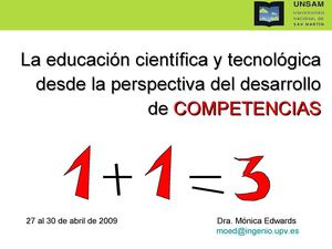 Competencias en la enseñanza de las Ciencias Experimentales