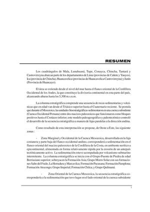Geología - Cuadrangulo de Mala (26j), Lunahuaná (26k), Tupe (26l), Conayca (26m), Chincha (27k), Tantará (27l) y Castrovirreyna (27m),1993