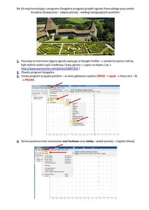 Instrukcja dla uczniów Geogebra 
