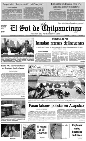El Sol de Chilpancingo - 4 Mayo 2012