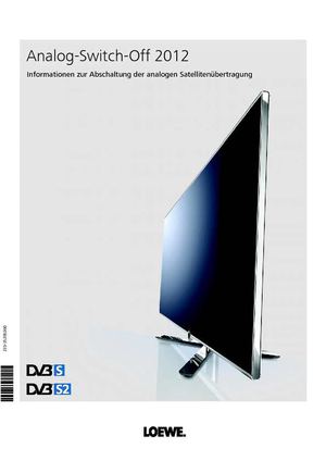 LOEWE Bedienungshinweise zur Sat-Abschaltung
