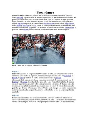 historia del break dance