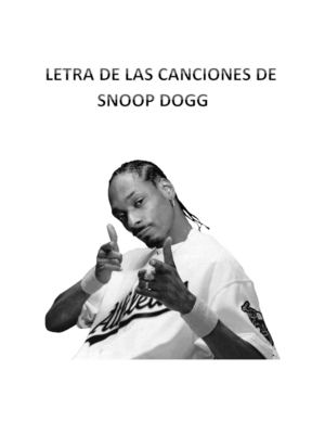 LETRAS DE SNOOP DOGG