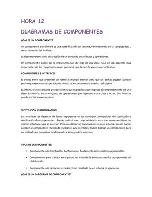 Hora 12-Diagrama de componentes